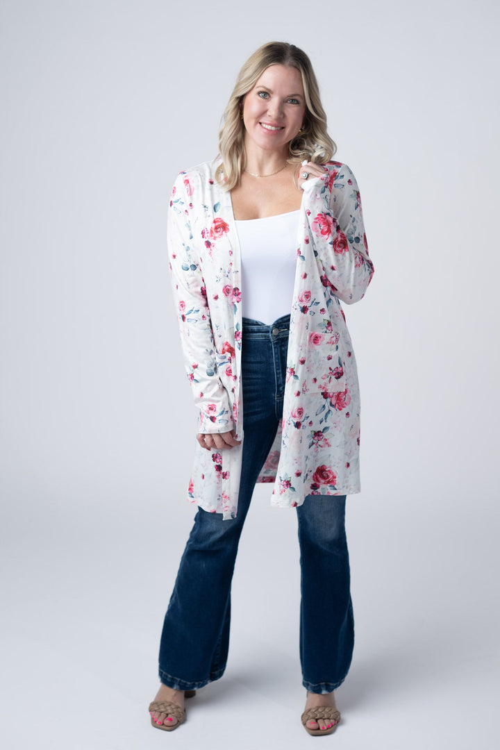 IN STOCK Classic Cardigan - Pink Bloom