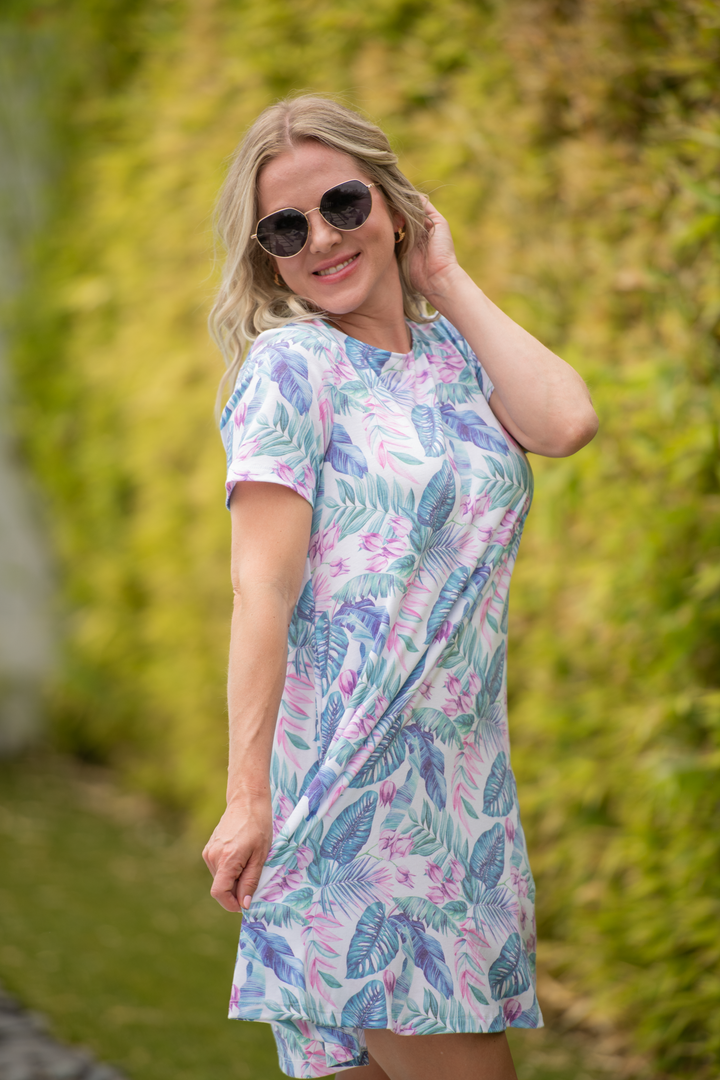 IN STOCK Alicia Dress - Tropical Leaf