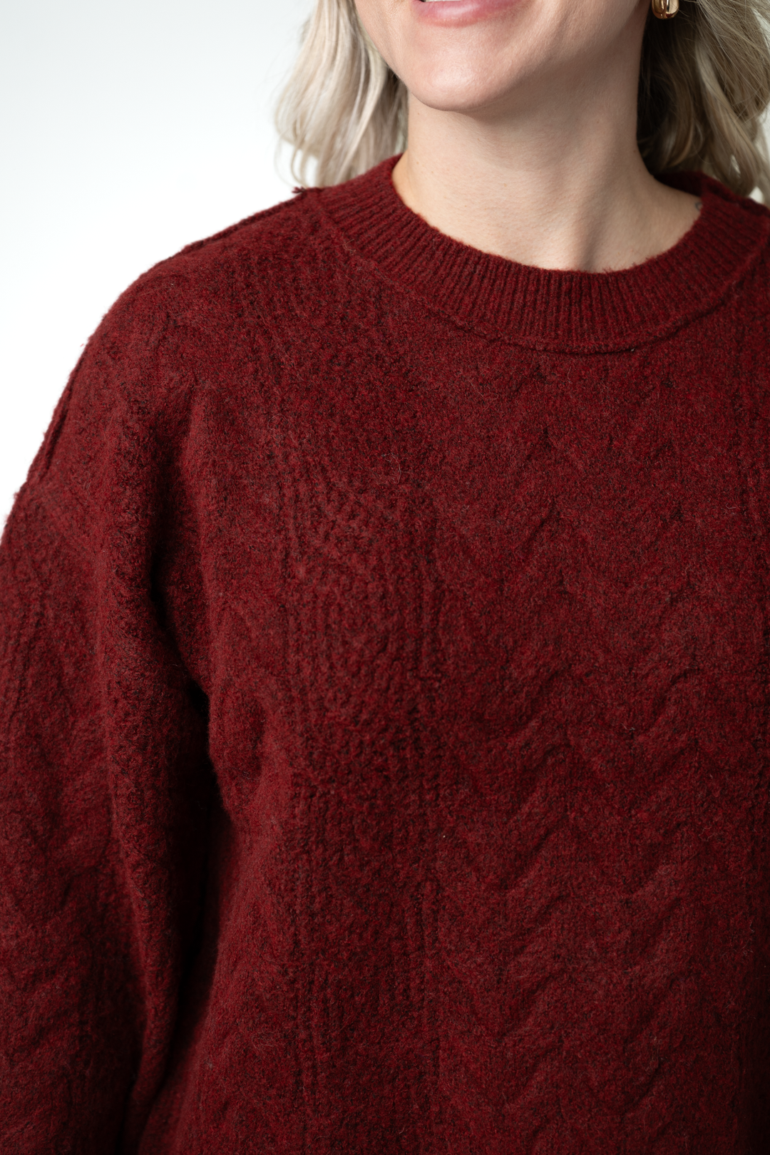 IN STOCK Dakota Sweater - Burgundy
