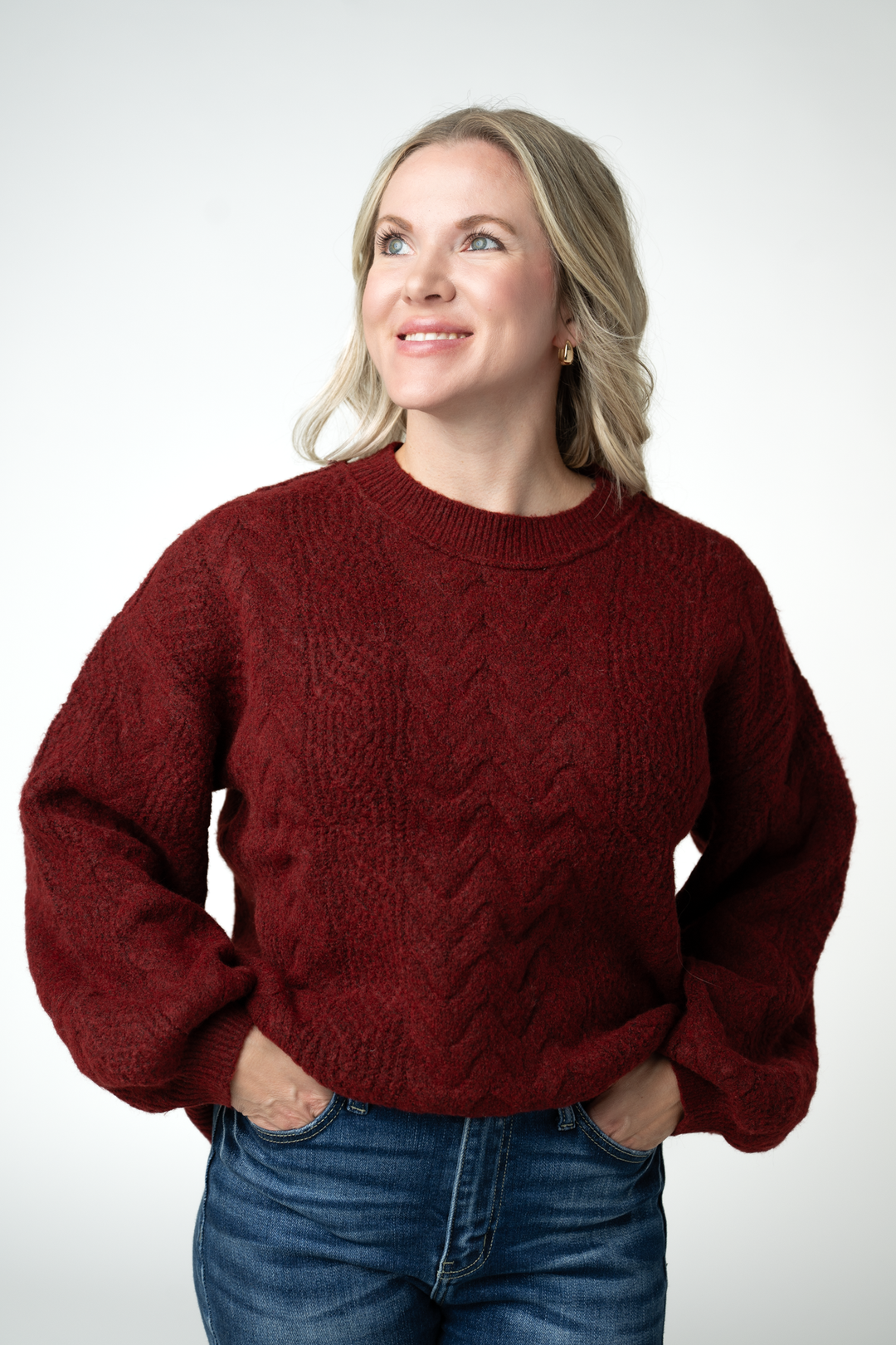 IN STOCK Dakota Sweater - Burgundy