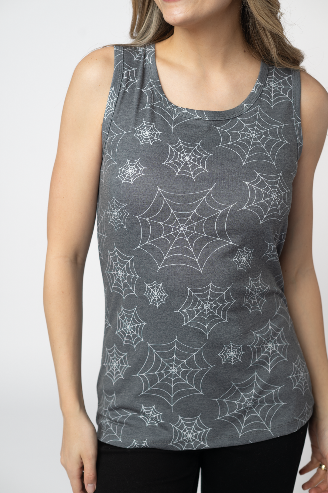 IN STOCK Ava Tank - Faded Black Webs
