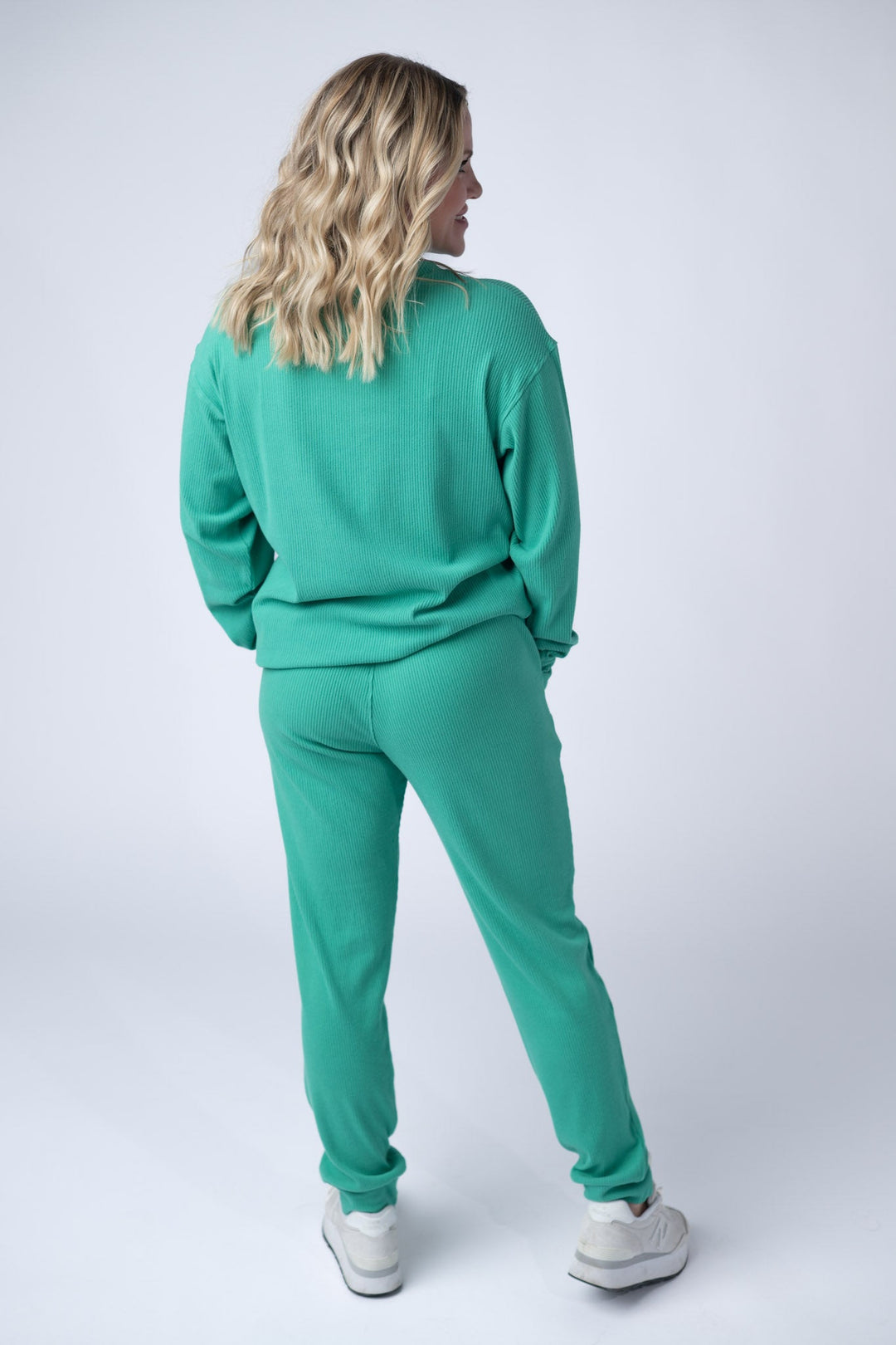 IN STOCK Corrine Ribbed Pullover Top - Emerald