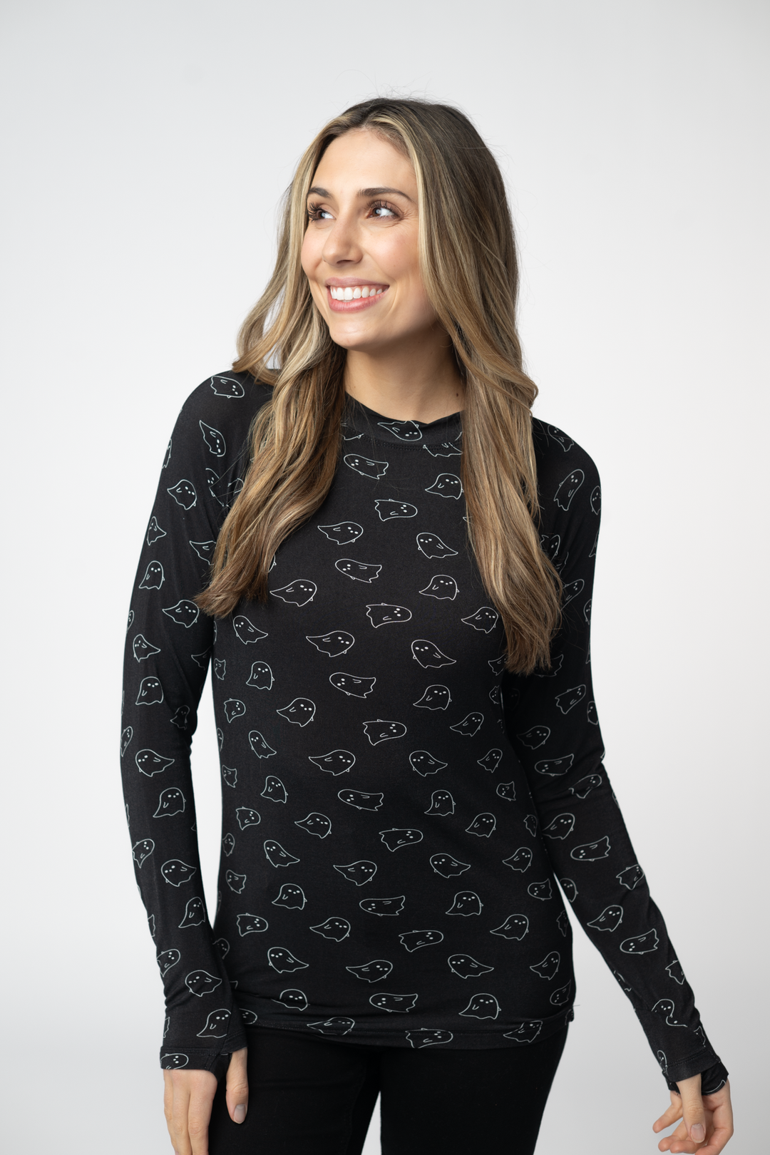 IN STOCK Blair Long Sleeve Top - Midnight Ghosts