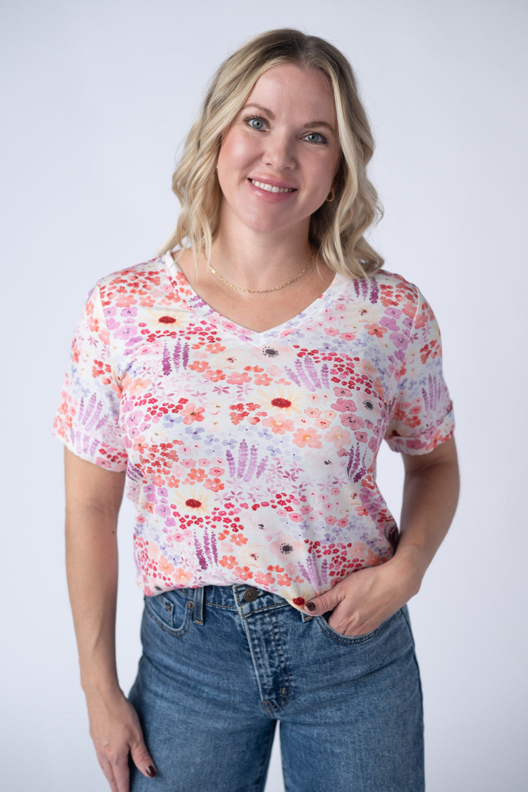 IN STOCK Sophie Tee - Coral Sunset Floral