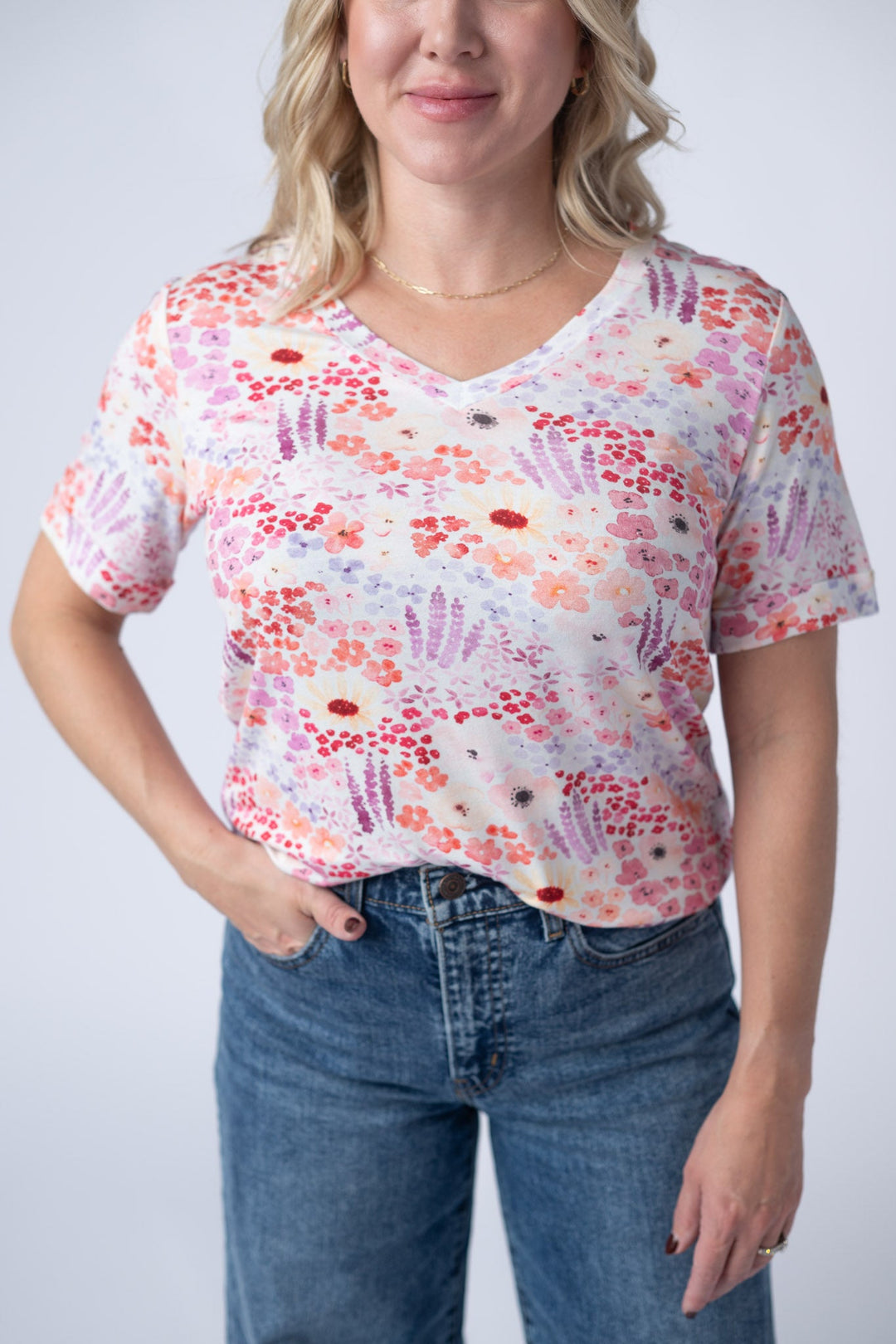 IN STOCK Sophie Tee - Coral Sunset Floral
