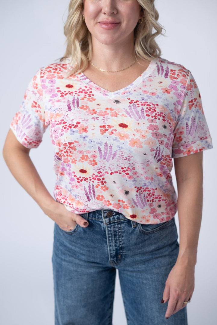 IN STOCK Sophie Tee - Coral Sunset Floral