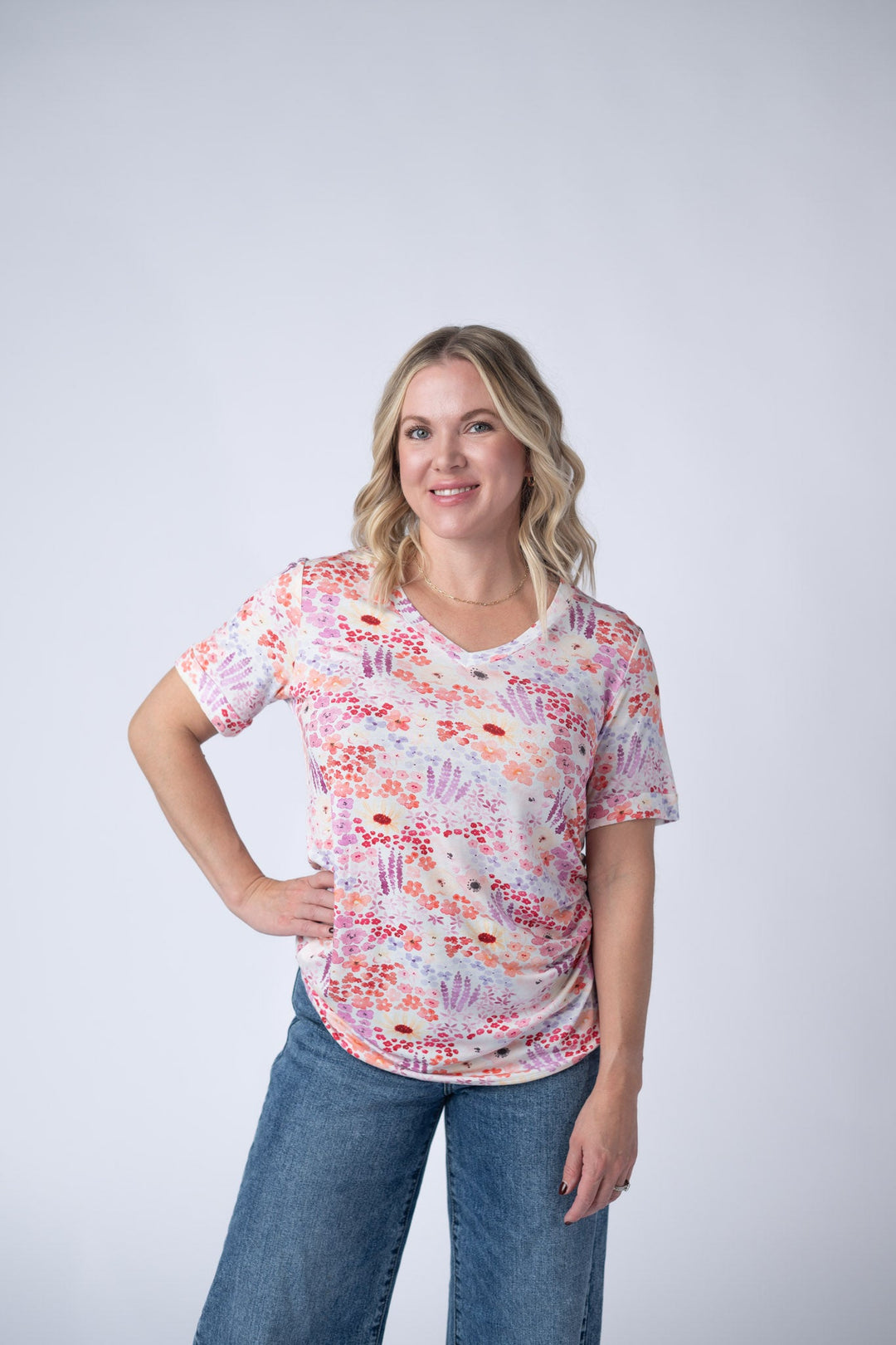 IN STOCK Sophie Tee - Coral Sunset Floral