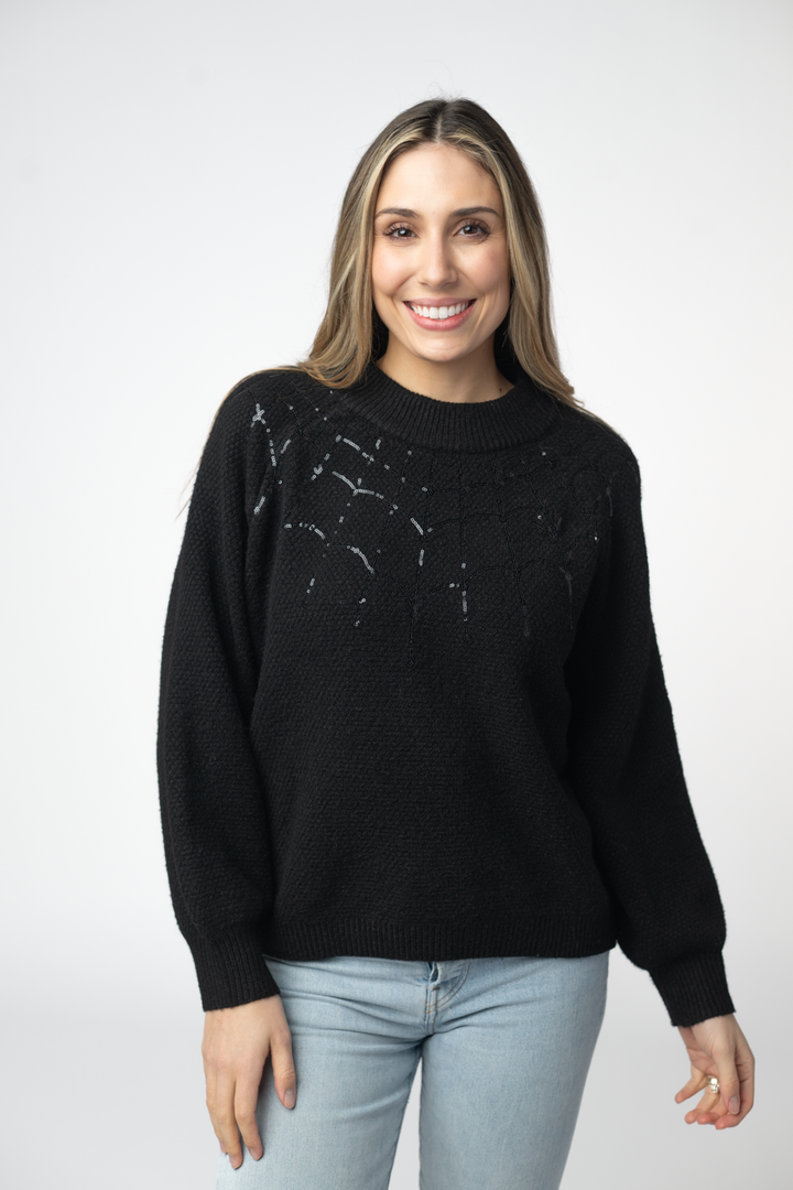 IN STOCK Sequin Webs Sweater