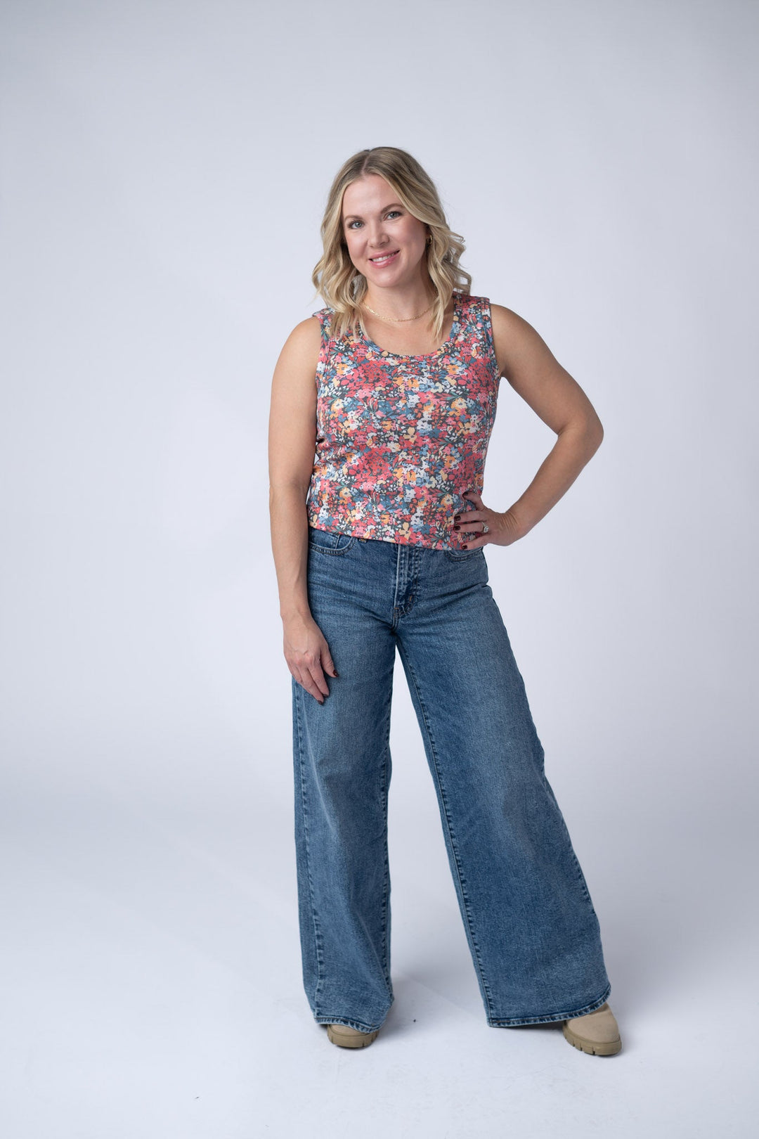 IN STOCK Ava Tank - Bright Floral