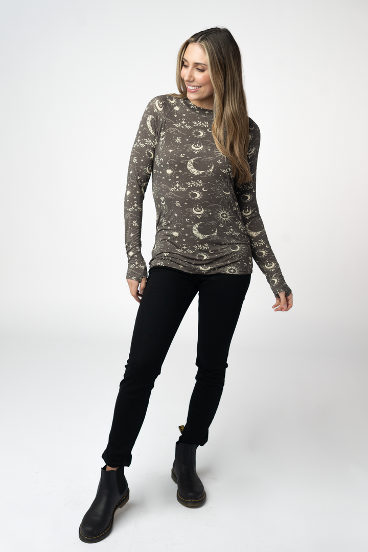 IN STOCK Blair Long Sleeve Top - Celestial Nights