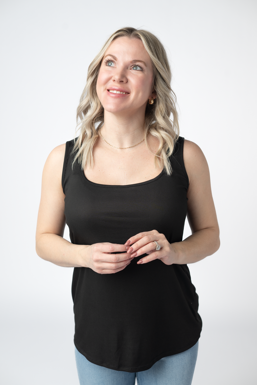 IN STOCK Rachel Ribbed Tank - Black FINAL SALE