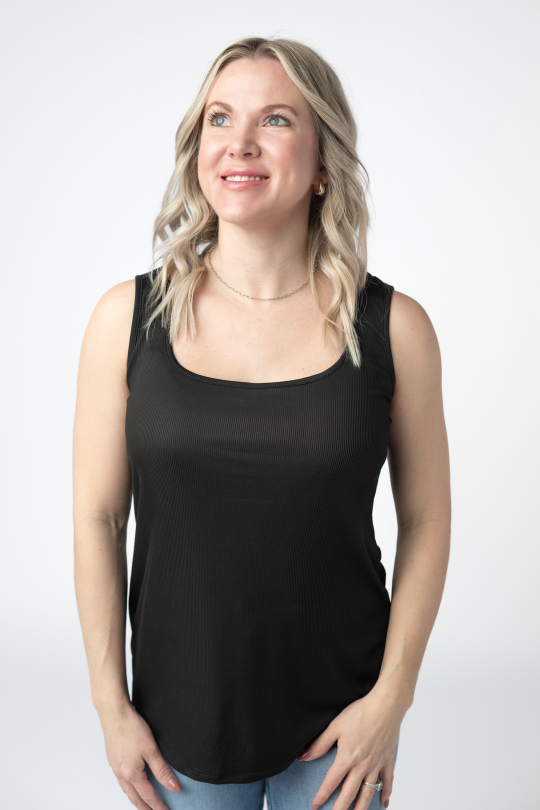 IN STOCK Rachel Ribbed Tank - Black FINAL SALE