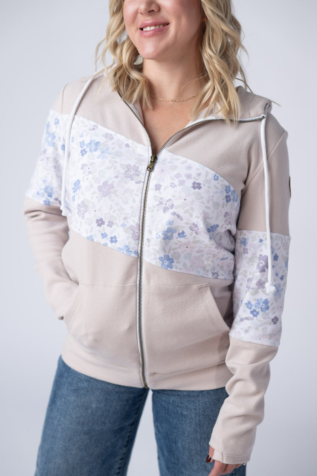 IN STOCK Colorblock Fullzip - Spring Meadows Neutral Mix