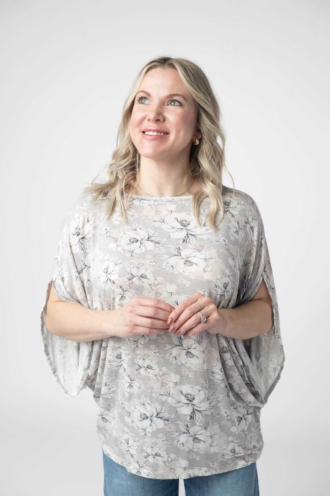 IN STOCK Darcy Dolman - Vintage Grey Floral FINAL SALE