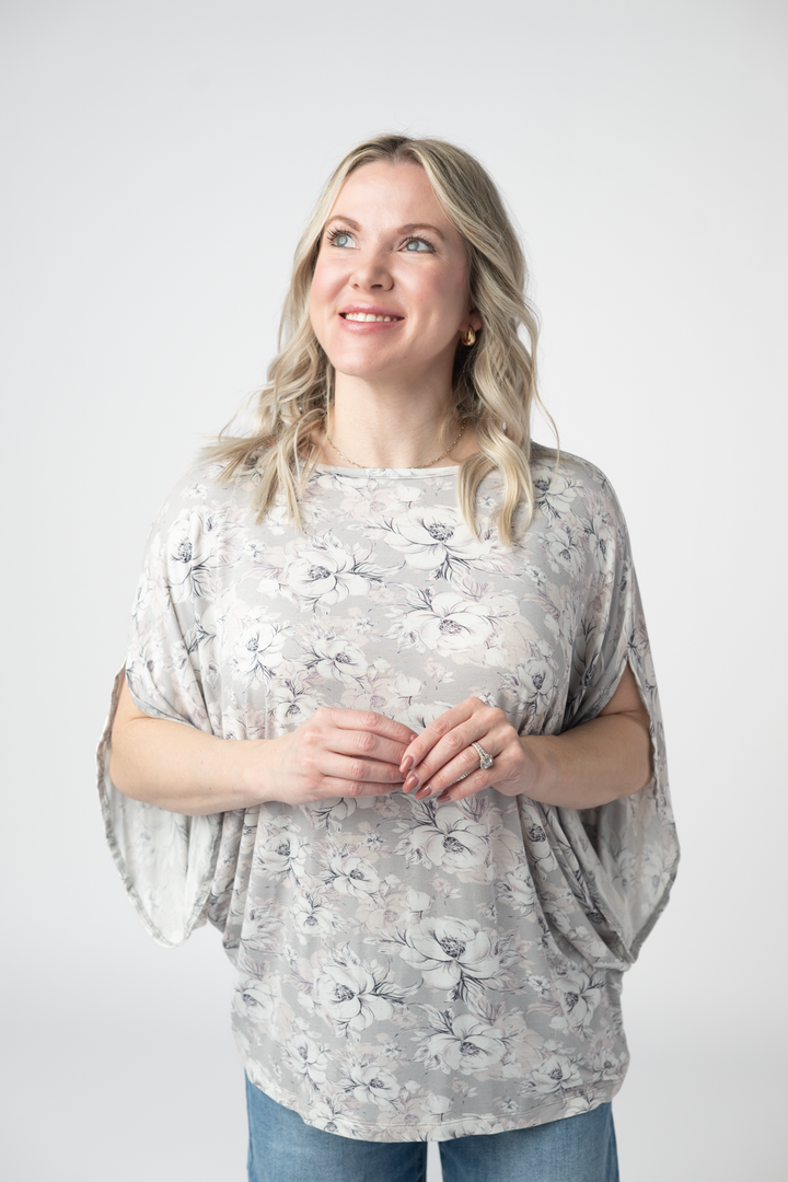 IN STOCK Darcy Dolman - Vintage Grey Floral FINAL SALE