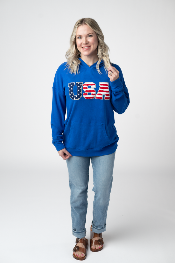 IN STOCK Corrine Hoodie - Royal Blue USA FINAL SALE