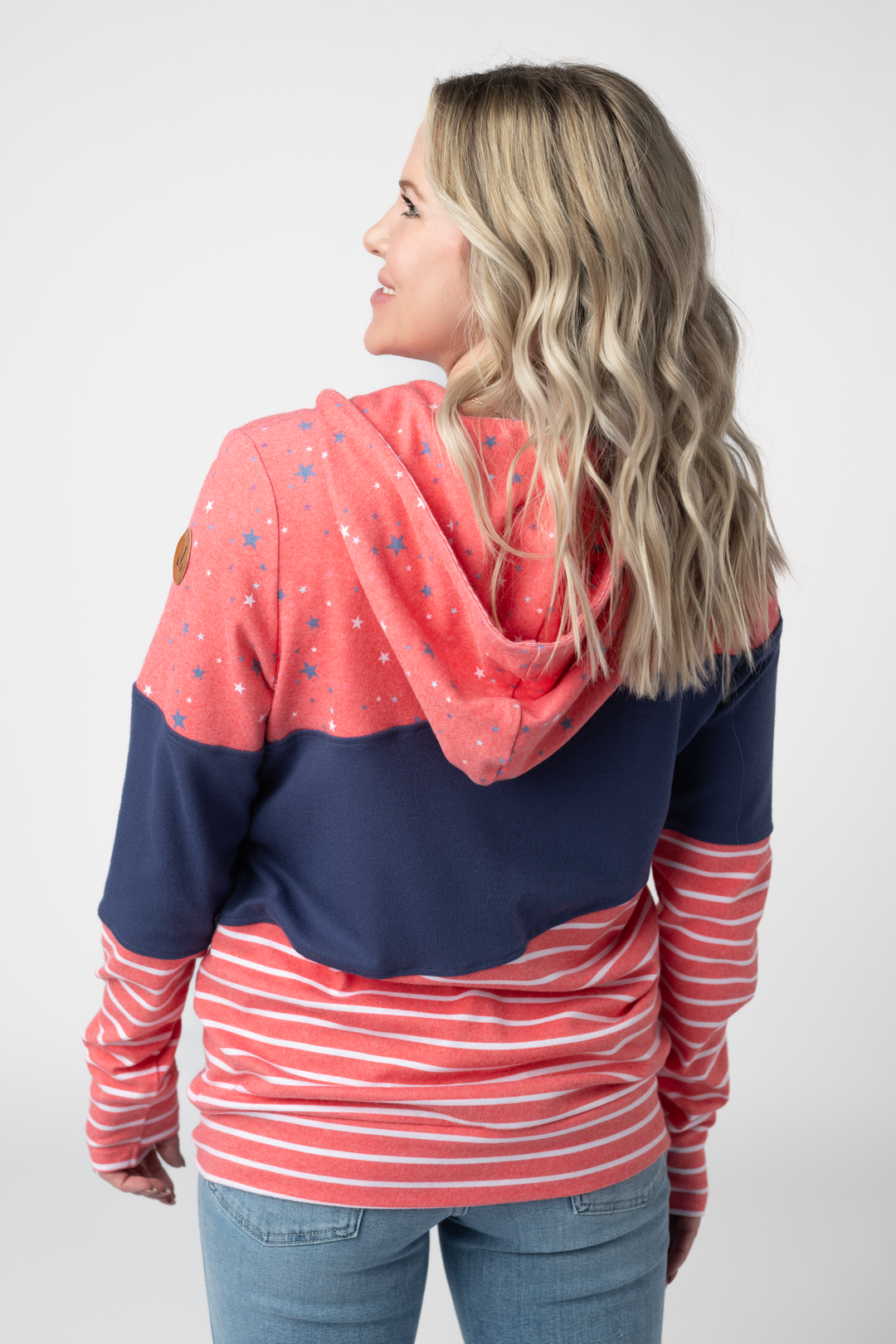 IN STOCK Colorblock Fullzip - Liberty Stars, Navy, and Stripes Trio FINAL SALE