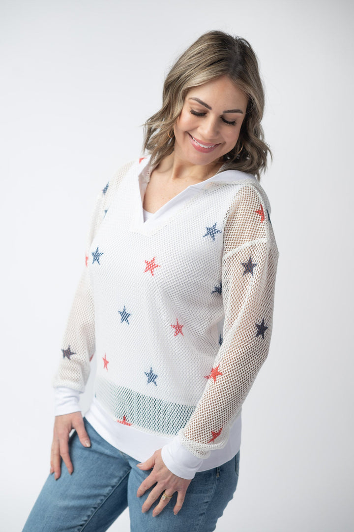 IN STOCK American Stars Mesh Hoodie FINAL SALE