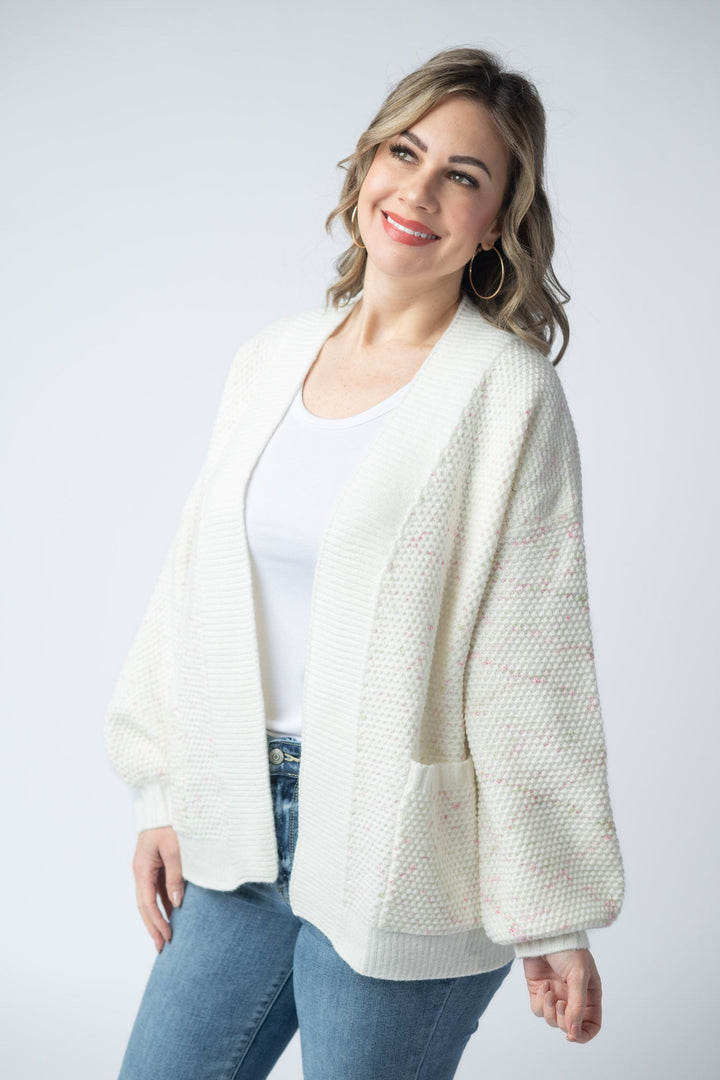 IN STOCK Kinsley Cardigan - Pink and Green Mix