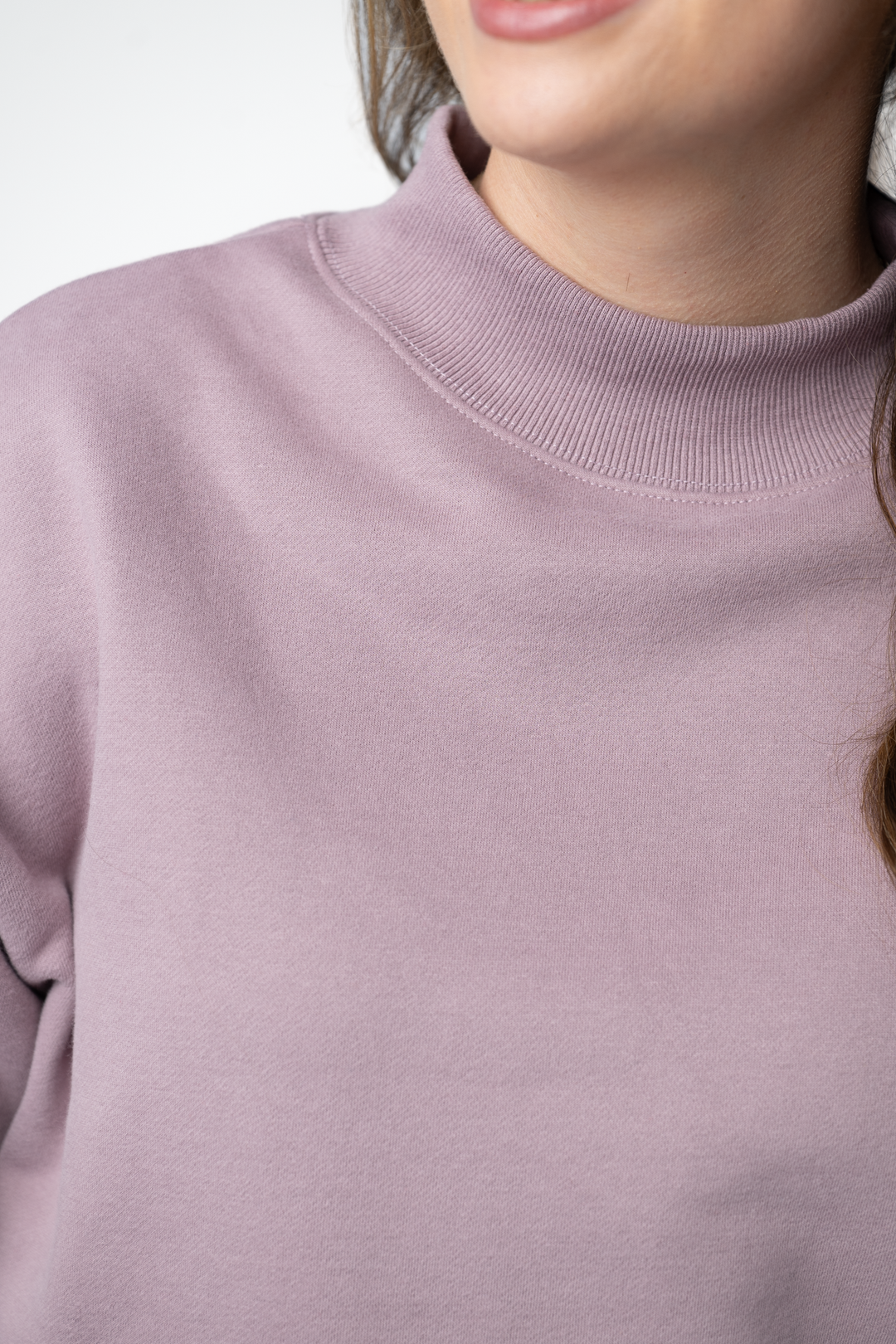 IN STOCK Marley Mock Neck Sweatshirt - Mauve