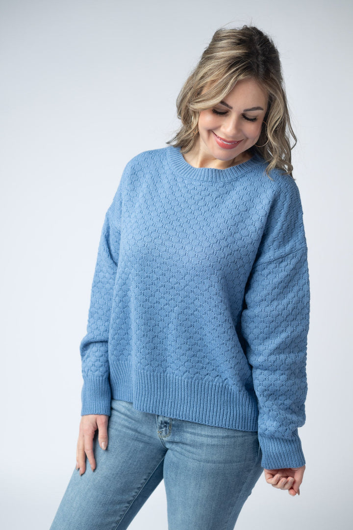 IN STOCK Gianna Pullover Sweater - Blue