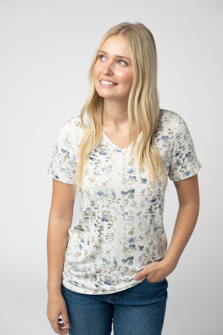 IN STOCK Sophie Top - Olive Meadow