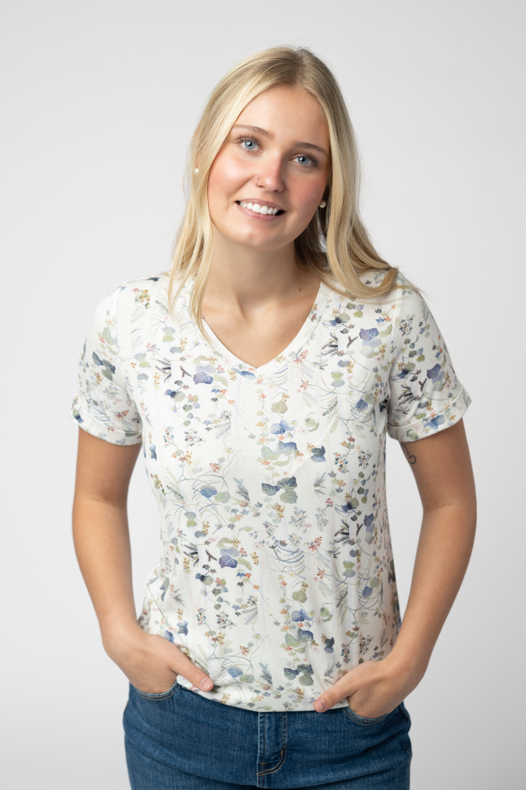 IN STOCK Sophie Top - Olive Meadow