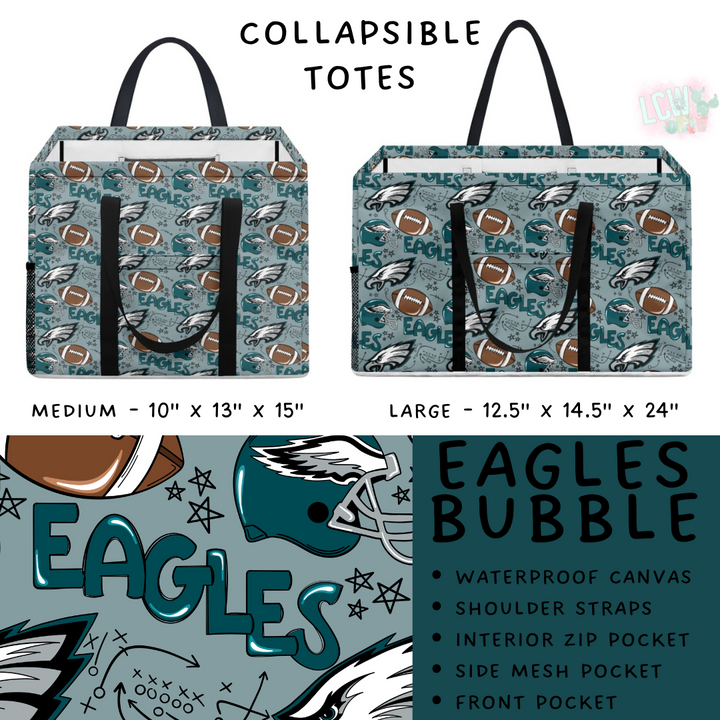 Batch #420 - End Zone Gear - Closes 9/26 - ETA mid Nov - Eagles Bubble Collapsible Tote