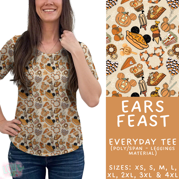 Batch #404 - Magical Fall 2 - Closes 8/29 - ETA mid/late October - Ears Feast Everyday Tee
