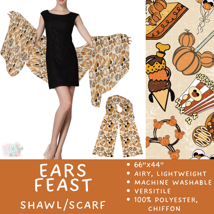 Batch #415 - The Scarf/Shawl Collection - Closes 9/18 - ETA early Nov - Ears Feast Scarf/Shawl
