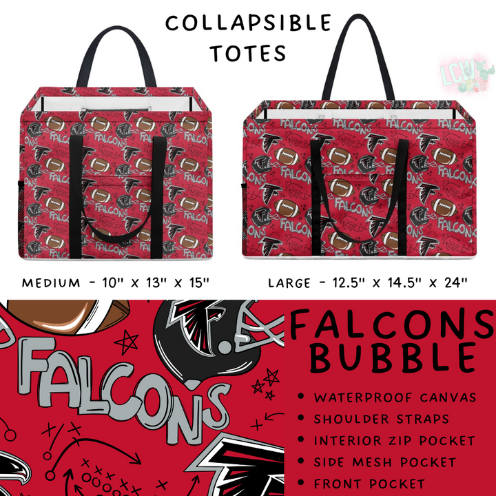 Batch #420 - End Zone Gear - Closes 9/26 - ETA mid Nov - Falcons Bubble Collapsible Tote