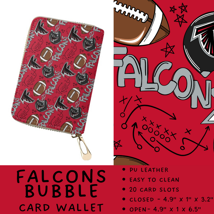 Batch #420 - End Zone Gear - Closes 9/26 - ETA mid Nov - Falcons Bubble Card Wallet