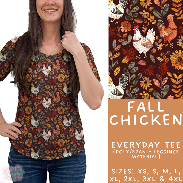 Batch #403 - Hello Fall 2 - Closes 8/28 - ETA mid October - Fall Chicken Everyday Tee