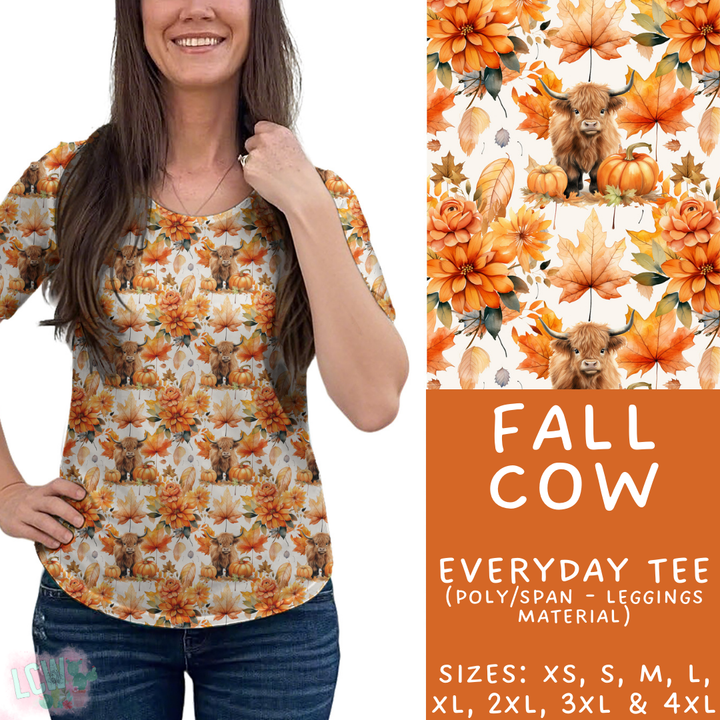 Batch #403 - Hello Fall 2 - Closes 8/28 - ETA mid October - Fall Cow Everyday Tee