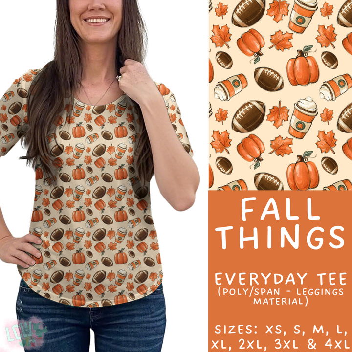 Batch #403 - Hello Fall 2 - Closes 8/28 - ETA mid October - Fall Things Everyday Tee
