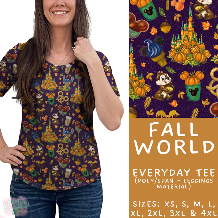 Batch #404 - Magical Fall 2 - Closes 8/29 - ETA mid/late October - Fall World Everyday Tee