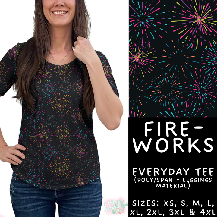 Batch #446 - New Year's Eve 2 - Closes 11/5 - ETA mid Dec - Fireworks Everyday Tee