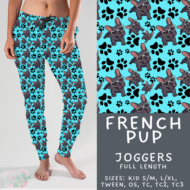 Batch #443 - September Request Run - Closes 11/6 - ETA mid/late Dec - French Pup Joggers