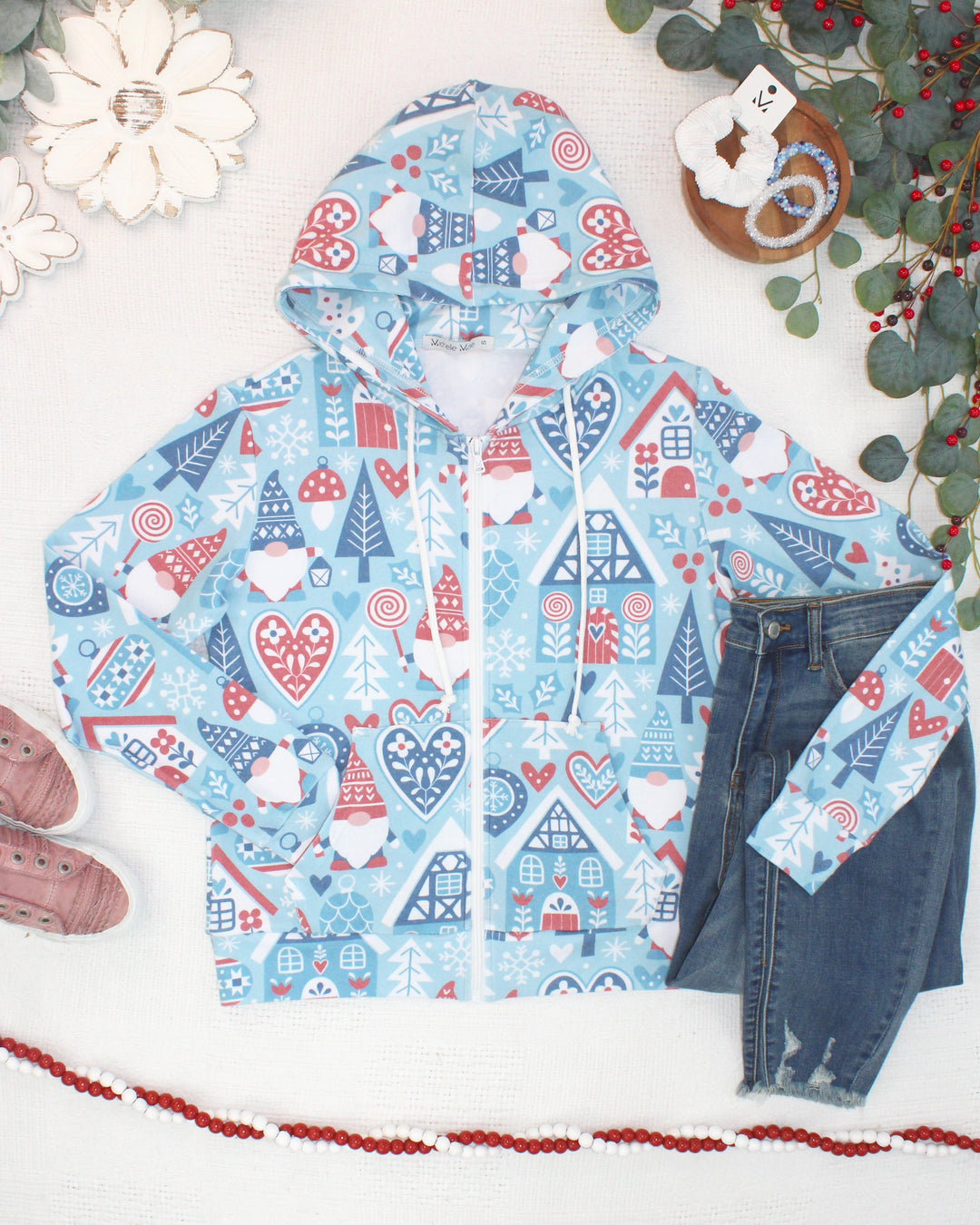 IN STOCK Fullzip Hoodie - Winter Gnome