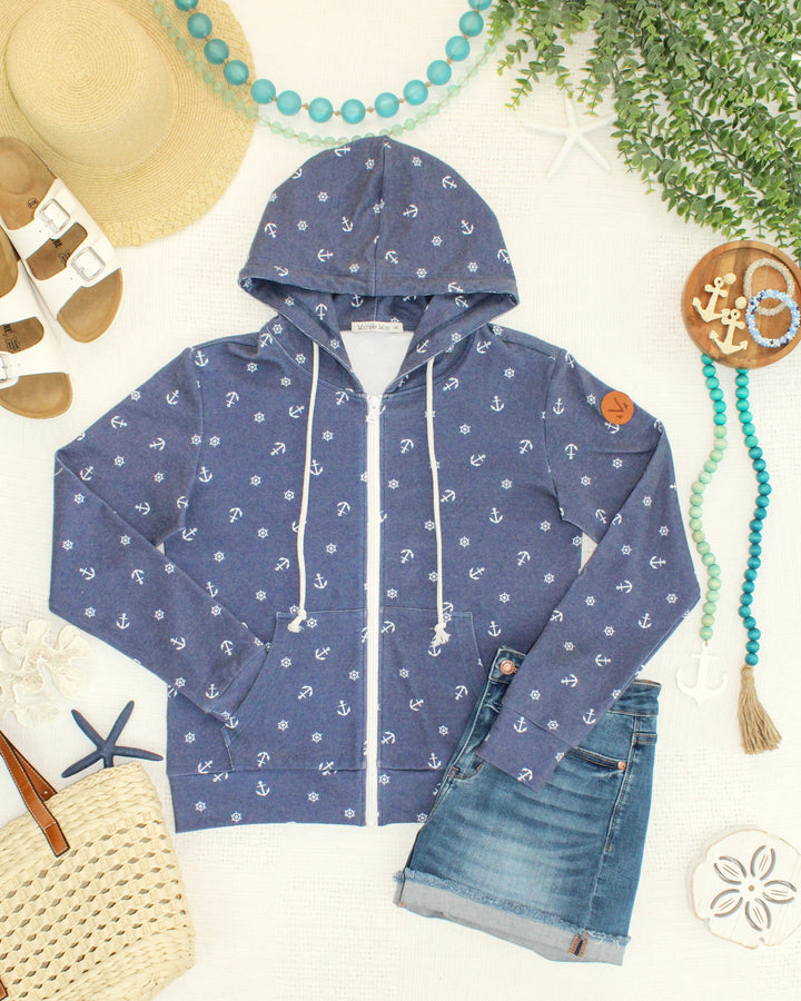 IN STOCK Fullzip Hoodie - Nautical Navy