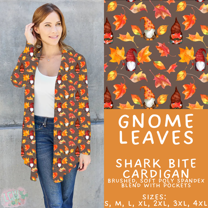 Batch #407 - Fall Fun 2 - Closes 9/4 - ETA mid/late October - Gnome Leaves Cardigan