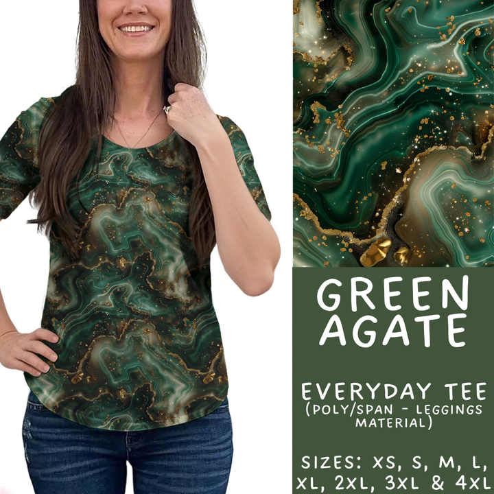 Batch #448 - Agate Collection - Closes 11/17 - ETA early Jan - Green Agate Everyday Tee