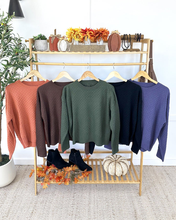 IN STOCK Gianna Pullover Sweater - Brown