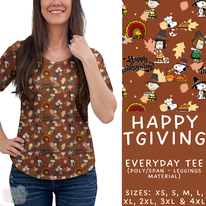 Batch #409 - Character Fall 2 - Closes 9/8 - ETA late October - Happy TGiving Everyday Tee
