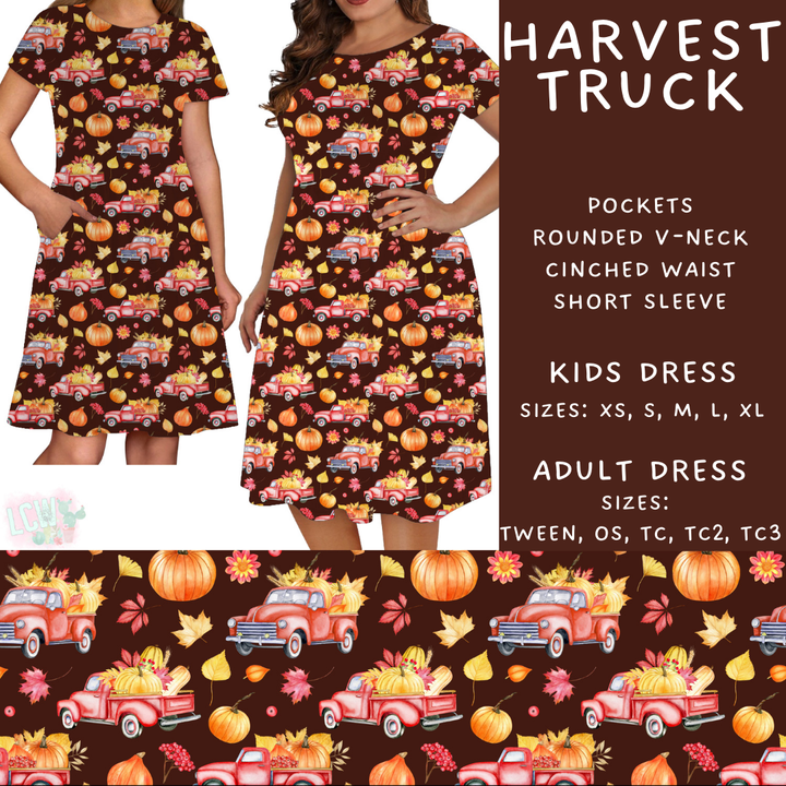 Batch #407 - Fall Fun 2 - Closes 9/4 - ETA mid/late October - Harvest Truck Womens & Girls Dresses