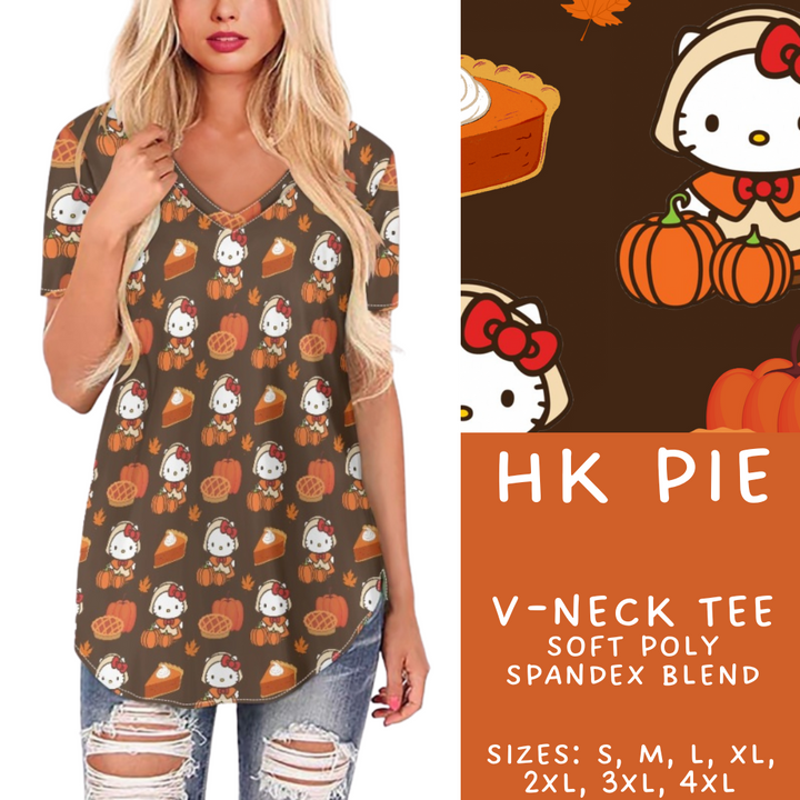 Batch #409 - Character Fall 2 - Closes 9/8 - ETA late October - HK Pie V-Neck Tee