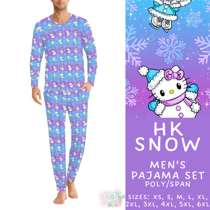 Batch #412 - Christmas Family Pajamas 2 - Closes 9/12 - ETA late October - HK Snow Men's Pajama Set