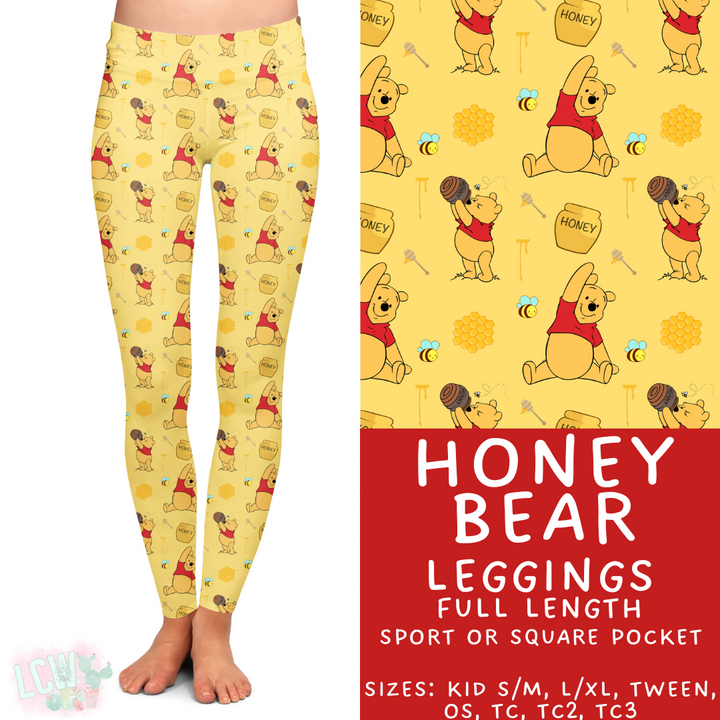 Batch #419 - Magical Faves 14 - Closes 9/25 - ETA mid Nov - Honey Bear Full Length Leggings