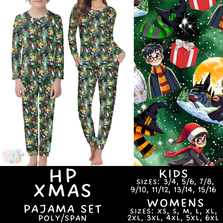 Batch #412 - Christmas Family Pajamas 2 - Closes 9/12 - ETA late October - HP Xmas Women's & Kid's Pajama Set