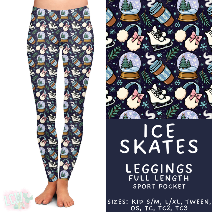 Batch #445 - Fun Run 16 - Closed 11/10 - ETA late Dec - Ice Skates Full Length Leggings